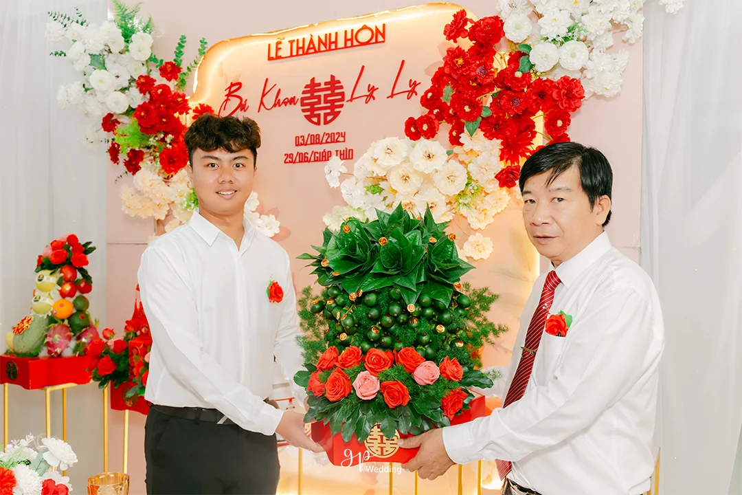 Mâm quả cưới trầu cau phóng sự cưới Đà Nẵng GP Wedding