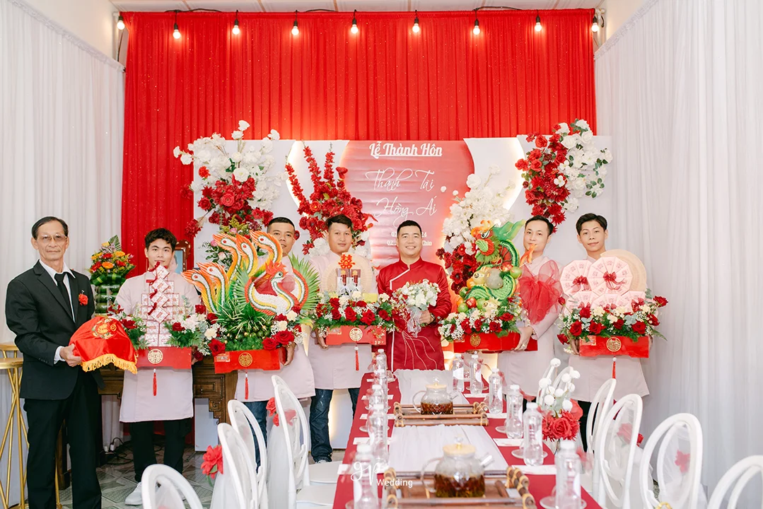 Sắp xếp mâm quả cưới phóng sự cưới Đà Nẵng GP Wedding