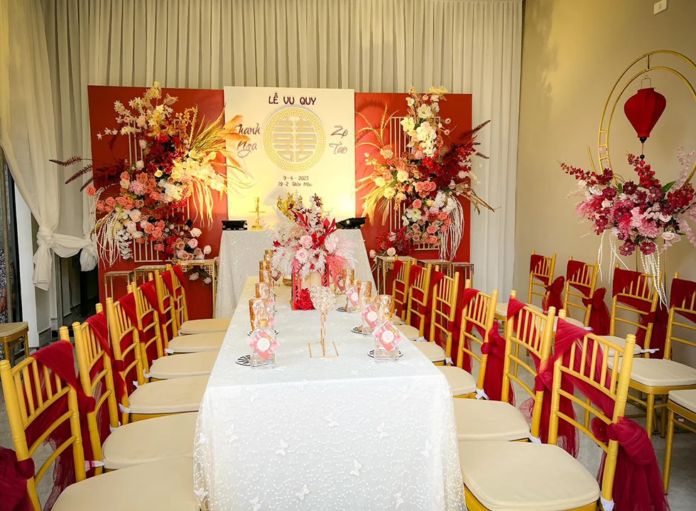 Dịch vụ trang trí bàn thờ gia tiên - GP Wedding