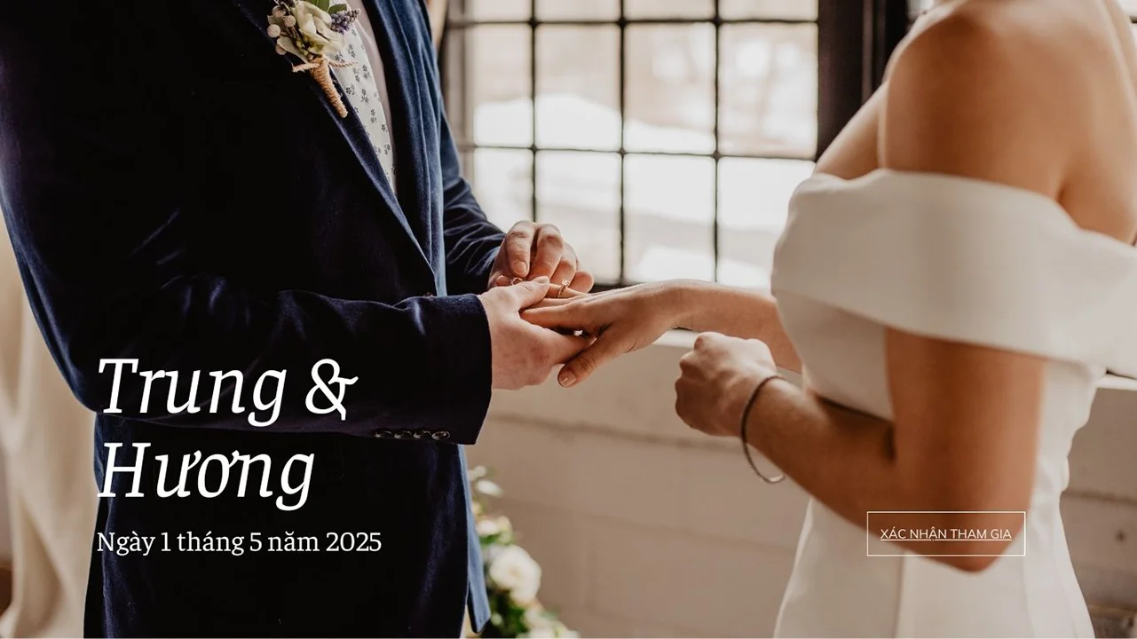 Làm website mời cưới - GP Wedding