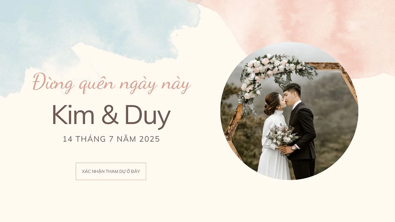 Xác nhận khách mời tham dự - GP Wedding