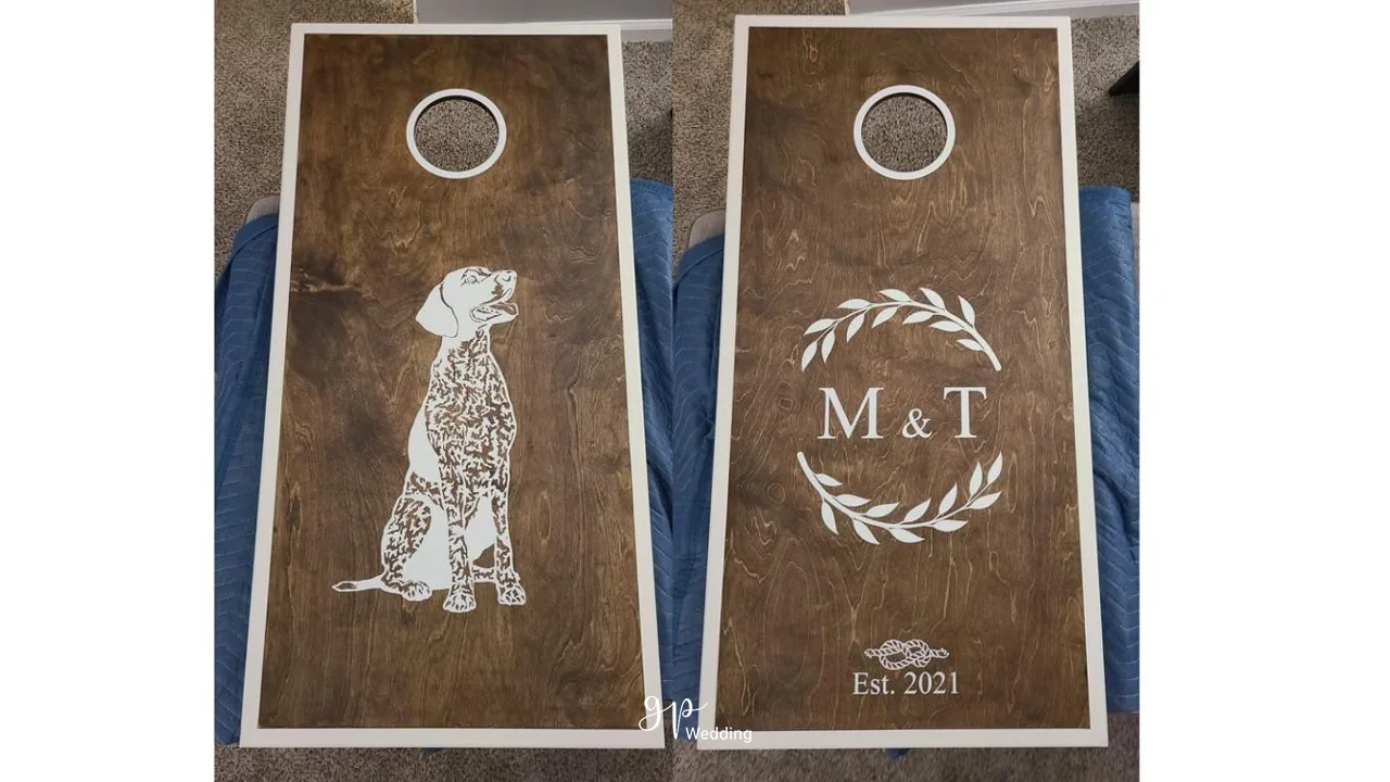 Corn hole games to play in the wedding